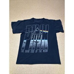 Liquid Blue Mens Pink Floyd Dark Side Of The Moon Shirt Sz S Black VTG Y2K D1
